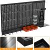 image:imageTORACK 109 PCS Pegboard Wall Organizer 4 ft Garage Metal Pegboard Utility Tool Storage Kit wToolboard Hooks amp Pegboard Hooks Accessories Wall Mounted Storage Bins amp ShelfBlack
