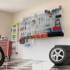 image:imageTORACK 109 PCS Pegboard Wall Organizer 4 ft Garage Metal Pegboard Utility Tool Storage Kit wToolboard Hooks amp Pegboard Hooks Accessories Wall Mounted Storage Bins amp ShelfGrey