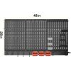 image:imageTORACK 109 PCS Pegboard Wall Organizer 4 ft Garage Metal Pegboard Utility Tool Storage Kit wToolboard Hooks amp Pegboard Hooks Accessories Wall Mounted Storage Bins amp ShelfBlack