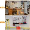 image:imageTORACK 109 PCS Pegboard Wall Organizer 4 ft Garage Metal Pegboard Utility Tool Storage Kit wToolboard Hooks amp Pegboard Hooks Accessories Wall Mounted Storage Bins amp ShelfGrey
