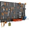 image:imageTORACK 109 PCS Pegboard Wall Organizer 4 ft Garage Metal Pegboard Utility Tool Storage Kit wToolboard Hooks amp Pegboard Hooks Accessories Wall Mounted Storage Bins amp ShelfBlack