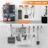 image:imageTORACK 15 PCS Garage Storage System Hooks Shelving Hooks for Keyhole Shelving Units Wall Mount Utility Hooks for Tools Ladders Cords Folding Chairs Shovels and RakesBlackOrangeBlack