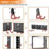 image:imageTORACK 15 PCS Garage Storage System Hooks Shelving Hooks for Keyhole Shelving Units Wall Mount Utility Hooks for Tools Ladders Cords Folding Chairs Shovels and RakesBlackOrangeBlack