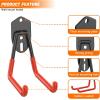 image:imageTORACK 15 PCS Garage Storage System Hooks Shelving Hooks for Keyhole Shelving Units Wall Mount Utility Hooks for Tools Ladders Cords Folding Chairs Shovels and RakesBlackOrangeBlack