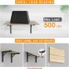 image:imageTORACK 24 Folding Shelf Brackets Heavy Duty Shelf Bracket Wall Mounted Triangle Hinges for Shelves Collapsible Table Brackets Workbench Supports for Garage1 Pair24 Inch