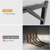 image:imageTORACK 24 Folding Shelf Brackets Heavy Duty Shelf Bracket Wall Mounted Triangle Hinges for Shelves Collapsible Table Brackets Workbench Supports for Garage1 Pair24 Inch