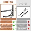 image:imageTORACK 24 Folding Shelf Brackets Heavy Duty Shelf Bracket Wall Mounted Triangle Hinges for Shelves Collapsible Table Brackets Workbench Supports for Garage1 Pair18 Inch