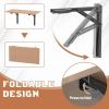 image:imageTORACK 24 Folding Shelf Brackets Heavy Duty Shelf Bracket Wall Mounted Triangle Hinges for Shelves Collapsible Table Brackets Workbench Supports for Garage1 Pair18 Inch