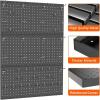 image:imageTORACK 2Pack 12x24 inch Metal Pegboard Panels for Garage Wall Tool Storage Pegboard for Workbench Workshop Tools Organizer Peg Board for PegsGrey12x24 in