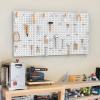 image:imageTORACK 2Pack 12x24 inch Metal Pegboard Panels for Garage Wall Tool Storage Pegboard for Workbench Workshop Tools Organizer Peg Board for PegsGrey12x24 in