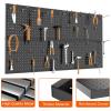 image:imageTORACK 2Pack 12x24 inch Metal Pegboard Panels for Garage Wall Tool Storage Pegboard for Workbench Workshop Tools Organizer Peg Board for PegsGrey12x24 in