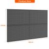 image:imageTORACK 2Pack 12x24 inch Metal Pegboard Panels for Garage Wall Tool Storage Pegboard for Workbench Workshop Tools Organizer Peg Board for PegsGrey12x24 in