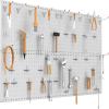 image:imageTORACK 2Pack 12x24 inch Metal Pegboard Panels for Garage Wall Tool Storage Pegboard for Workbench Workshop Tools Organizer Peg Board for PegsGrey12x24 in