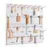 image:imageTORACK 2Pack 12x24 inch Metal Pegboard Panels for Garage Wall Tool Storage Pegboard for Workbench Workshop Tools Organizer Peg Board for PegsGrey12x24 in