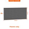 image:imageTORACK 2Pack 12x24 inch Metal Pegboard Panels for Garage Wall Tool Storage Pegboard for Workbench Workshop Tools Organizer Peg Board for PegsGrey12x24 in