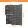image:imageTORACK 2Pack 12x24 inch Metal Pegboard Panels for Garage Wall Tool Storage Pegboard for Workbench Workshop Tools Organizer Peg Board for PegsGrey16x16 in