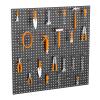 image:imageTORACK 2Pack 12x24 inch Metal Pegboard Panels for Garage Wall Tool Storage Pegboard for Workbench Workshop Tools Organizer Peg Board for PegsGrey16x16 in