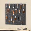 image:imageTORACK 2Pack 12x24 inch Metal Pegboard Panels for Garage Wall Tool Storage Pegboard for Workbench Workshop Tools Organizer Peg Board for PegsGrey16x16 in