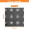 image:imageTORACK 2Pack 12x24 inch Metal Pegboard Panels for Garage Wall Tool Storage Pegboard for Workbench Workshop Tools Organizer Peg Board for PegsGrey16x16 in