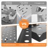image:imageTORACK 2Pack 12x24 inch Metal Pegboard Panels for Garage Wall Tool Storage Pegboard for Workbench Workshop Tools Organizer Peg Board for PegsGrey16x16 in