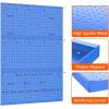 image:imageTORACK 3 PCS Metal Pegboard Panels for Wall Garage Utility Tools Storage Pegboard for Workbench Shop Modular Peg Board Tool Organizer BoardsPack of 3 BlackBlue