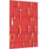 image:imageTORACK 3 PCS Metal Pegboard Panels for Wall Garage Utility Tools Storage Pegboard for Workbench Shop Modular Peg Board Tool Organizer BoardsPack of 3 BlackRed