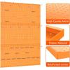 image:imageTORACK 3 PCS Metal Pegboard Panels for Wall Garage Utility Tools Storage Pegboard for Workbench Shop Modular Peg Board Tool Organizer BoardsPack of 3 BlackOrange