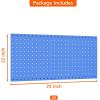 image:imageTORACK 3 PCS Metal Pegboard Panels for Wall Garage Utility Tools Storage Pegboard for Workbench Shop Modular Peg Board Tool Organizer BoardsPack of 3 BlackBlue