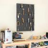 image:imageTORACK 3 PCS Metal Pegboard Panels for Wall Garage Utility Tools Storage Pegboard for Workbench Shop Modular Peg Board Tool Organizer BoardsPack of 3 BlackBlack