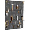 image:imageTORACK 3 PCS Metal Pegboard Panels for Wall Garage Utility Tools Storage Pegboard for Workbench Shop Modular Peg Board Tool Organizer BoardsPack of 3 BlackBlack