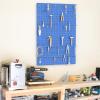 image:imageTORACK 3 PCS Metal Pegboard Panels for Wall Garage Utility Tools Storage Pegboard for Workbench Shop Modular Peg Board Tool Organizer BoardsPack of 3 BlackBlue