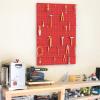 image:imageTORACK 3 PCS Metal Pegboard Panels for Wall Garage Utility Tools Storage Pegboard for Workbench Shop Modular Peg Board Tool Organizer BoardsPack of 3 BlackRed