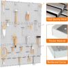 image:imageTORACK 3 PCS Metal Pegboard Panels for Wall Garage Utility Tools Storage Pegboard for Workbench Shop Modular Peg Board Tool Organizer BoardsPack of 3 BlackGray
