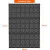 image:imageTORACK 3 PCS Metal Pegboard Panels for Wall Garage Utility Tools Storage Pegboard for Workbench Shop Modular Peg Board Tool Organizer BoardsPack of 3 BlackBlack