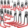 image:imageTORACK Garage Hooks Heavy Duty 15 Pack Wall Mount Steel Utility HooksampHangers AntiSlip Rubber Coated Garage Storage Organizer for Garden Tools Power Tools Ladders Brooms Bikes Bulk ItemsPack of 15