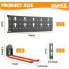 image:imageTORACK Garden Tool Organizer Wall Mount Garage Folding Chair Storage Rack Tools Rack for Shovels Rakes Broom Ladders Hooks for Keyhole Style Shelving Unit3 panels with 8 hooks