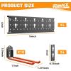 image:imageTORACK Garden Tool Organizer Wall Mount Garage Folding Chair Storage Rack Tools Rack for Shovels Rakes Broom Ladders Hooks for Keyhole Style Shelving Unit4 panels with 10 hooks