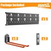 image:imageTORACK Garden Tool Organizer Wall Mount Garage Folding Chair Storage Rack Tools Rack for Shovels Rakes Broom Ladders Hooks for Keyhole Style Shelving Unit3 panels with 8 hooks
