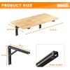 image:imageTORACK Heavy Duty Wall Mounted Folding Workbench SpaceSaving Collapsible Wall TableDesk for Garage Workshop Holds Up to 550 lbsBoard Size 4725 x 2275 in315x1575 Inch