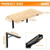 image:imageTORACK Heavy Duty Wall Mounted Folding Workbench SpaceSaving Collapsible Wall TableDesk for Garage Workshop Holds Up to 550 lbsBoard Size 4725 x 2275 in4725x2275 inch