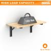 image:imageTORACK Heavy Duty Wall Mounted Folding Workbench SpaceSaving Collapsible Wall TableDesk for Garage Workshop Holds Up to 550 lbsBoard Size 4725 x 2275 in315x1575 Inch