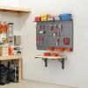 image:imageTORACK Heavy Duty Wall Mounted Folding Workbench SpaceSaving Collapsible Wall TableDesk for Garage Workshop Holds Up to 550 lbsBoard Size 4725 x 2275 in315x1575 Inch