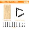 image:imageTORACK Heavy Duty Wall Mounted Folding Workbench SpaceSaving Collapsible Wall TableDesk for Garage Workshop Holds Up to 550 lbsBoard Size 4725 x 2275 in4725x2275 inch
