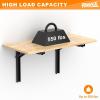 image:imageTORACK Heavy Duty Wall Mounted Folding Workbench SpaceSaving Collapsible Wall TableDesk for Garage Workshop Holds Up to 550 lbsBoard Size 4725 x 2275 in4725x2275 inch