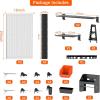 image:imageTORACK Pegboard Wall Organizer 4 ft Garage Metal Pegboard Tool Organizer System Tools Storage Peg Board Kit with Hooks and Accessories Wall Mounted Storage Bins Overhead ShelvesGrey