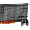 image:imageTORACK Pegboard Wall Organizer 4 ft Garage Metal Pegboard Tool Organizer System Tools Storage Peg Board Kit with Hooks and Accessories Wall Mounted Storage Bins Overhead ShelvesBlack