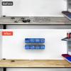 image:imageTORACK WallMounted Storage Bins 16 Plastic Bins for Tools Organization in Garage Craft Room and Shop4Pack BlueBlueblack