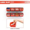image:imageTORACK WallMounted Storage Bins 16 Plastic Bins for Tools Organization in Garage Craft Room and Shop4Pack BlueOrange