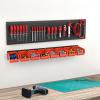 image:imageTORACK WallMounted Storage Bins 16 Plastic Bins for Tools Organization in Garage Craft Room and Shop4Pack BlueOrange
