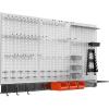 image:imageTORACK 109 PCS Pegboard Wall Organizer 4 ft Garage Metal Pegboard Utility Tool Storage Kit wToolboard Hooks amp Pegboard Hooks Accessories Wall Mounted Storage Bins amp ShelfGrey